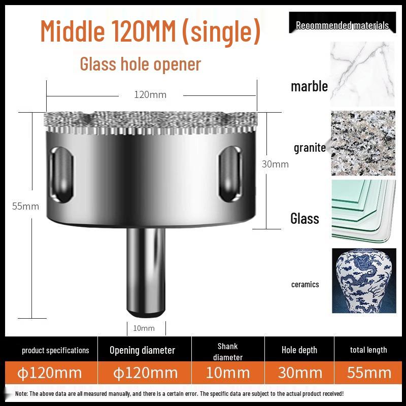 6mm Multifunktionales Fliesen- & Marmor-Glasbohrer-Set zum Lochbohren