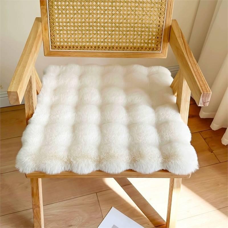 Winter Thickened Plush Seat & Chair Cushion for Office, Student, Dining, and Stool Seats