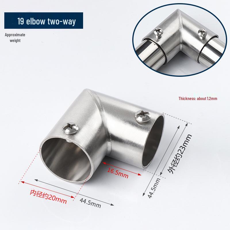 Stainless Steel Pipe Fittings for Clothes Racks and Shelves