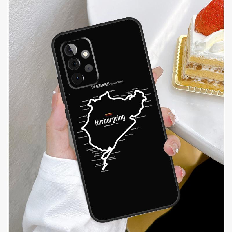 

Чехол для гоночной трассы Нюрбургринга F1 для Samsung Galaxy A54 A34 A14 A15 A35 A55 A52 A32 A12 A51 A71 A33 A23 A13 A53 Coque Samsung A14