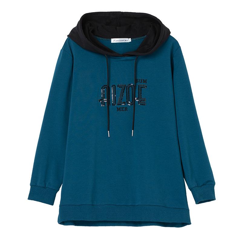 Plus Size Hooded Sweatshirt for Women: 2025 Spring & Autumn Fashion for Middle-Aged Moms