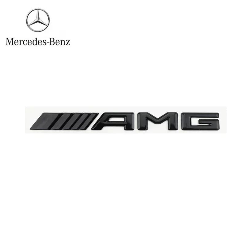 WXAKF1 Hot For AMG Car For Mercedes benz AMG 3D ABS Car Rear Trunk Badge Decal Letters Sticker For Mercedes Benz AMG A B C E G CLA C63