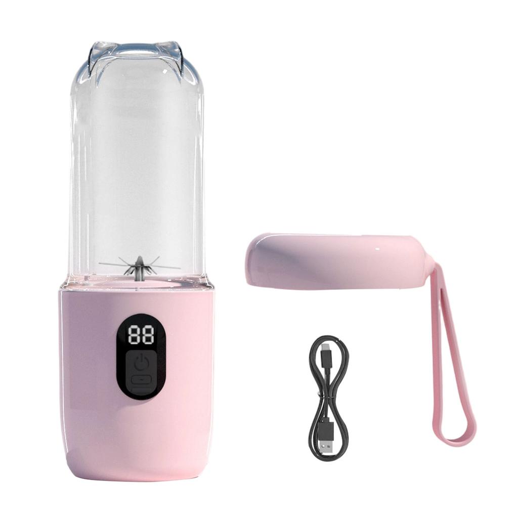 Portable Blender 500ml Electric USB Rechargeable Juicer Cup for Home Outdoor Travel Powerful Performance Faster Juicing