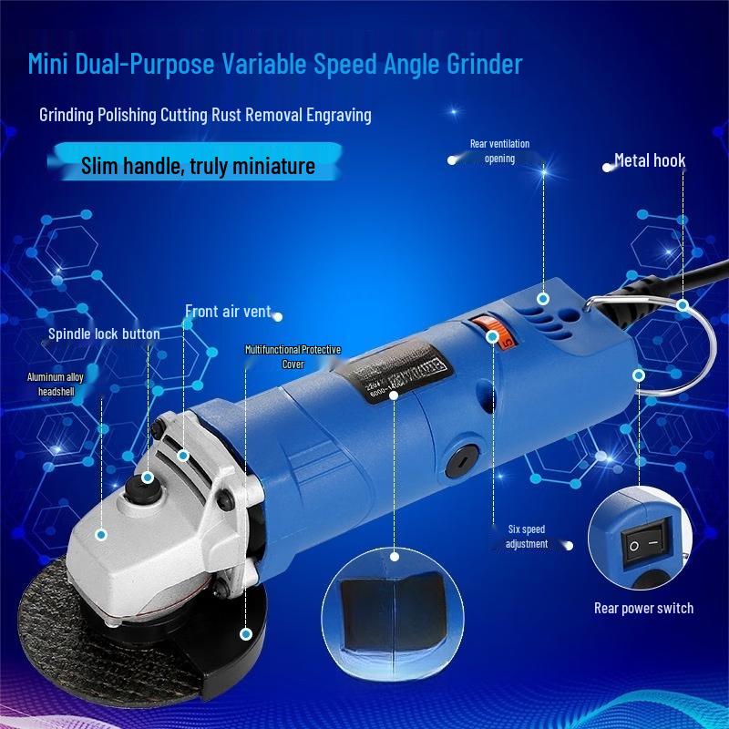 TURBOSUN Mini Adjustable Angle Grinder CN plug (adapter included)