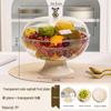 Průhledný multifunkční talíř na ovoce a svačinu na konferenční stolek do obývacího pokoje