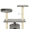 VidaXL Arbre à chat avec griffoirs en sisal 95 cm Gris 170512