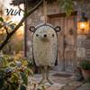 Whimsical Animal Chime Pendant Handmade Wind Chime, Hand Painted Resin Woodland Hanging Decor, Rustic Garden Decorative Backyard Tree Accents Outdoor
