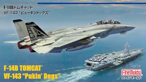 Fine Molds 1/72 Jet Aircraft Series American F-14B Tomcat™ VF-143 Pukin Dogs Plastic Model FF01 (Airplane)