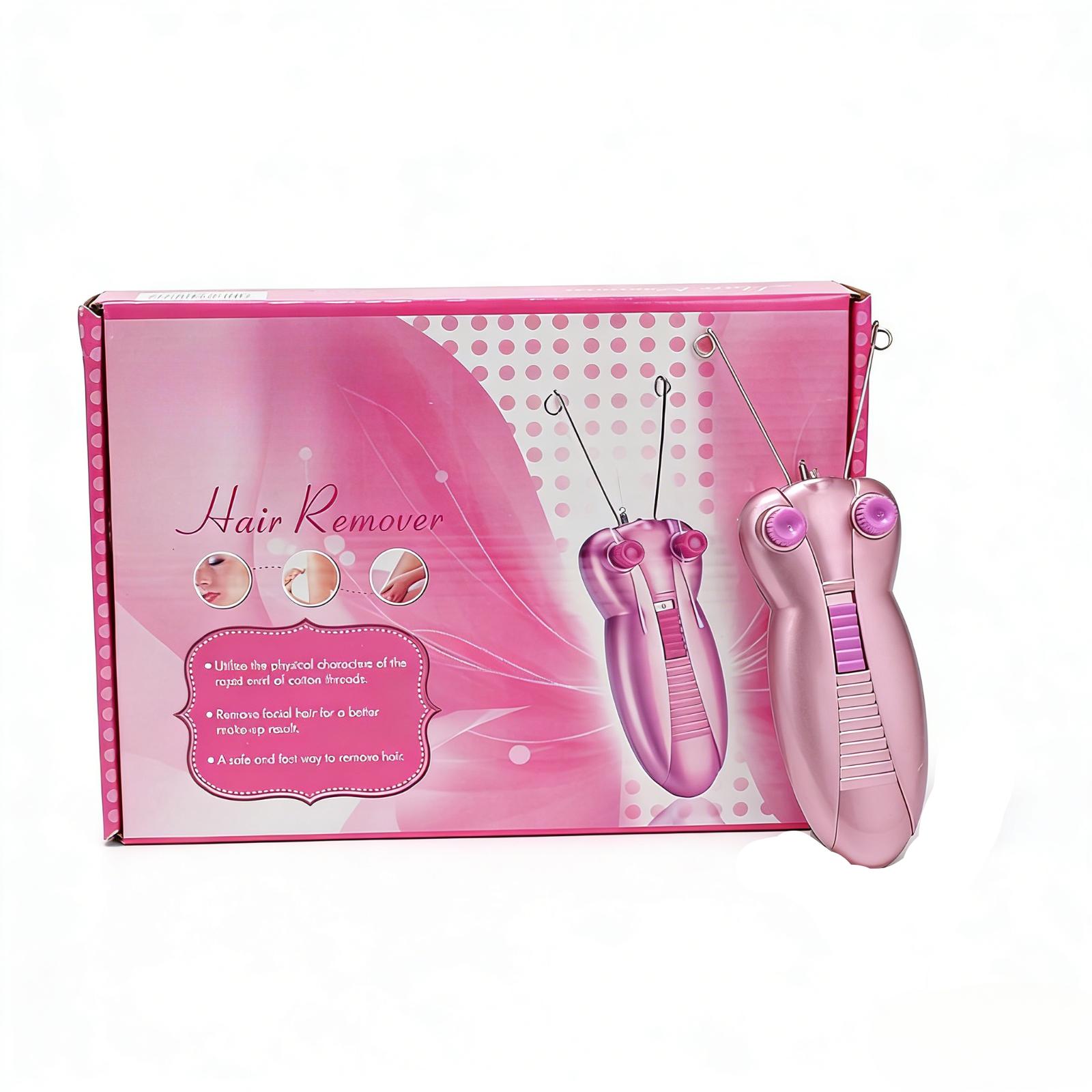 

Ladies Facial Hair Remover Electric Women s Beauty Epilator Facial Threading Hair Removal Shaver Face Massager Pull Faces Delicate Device розовый
