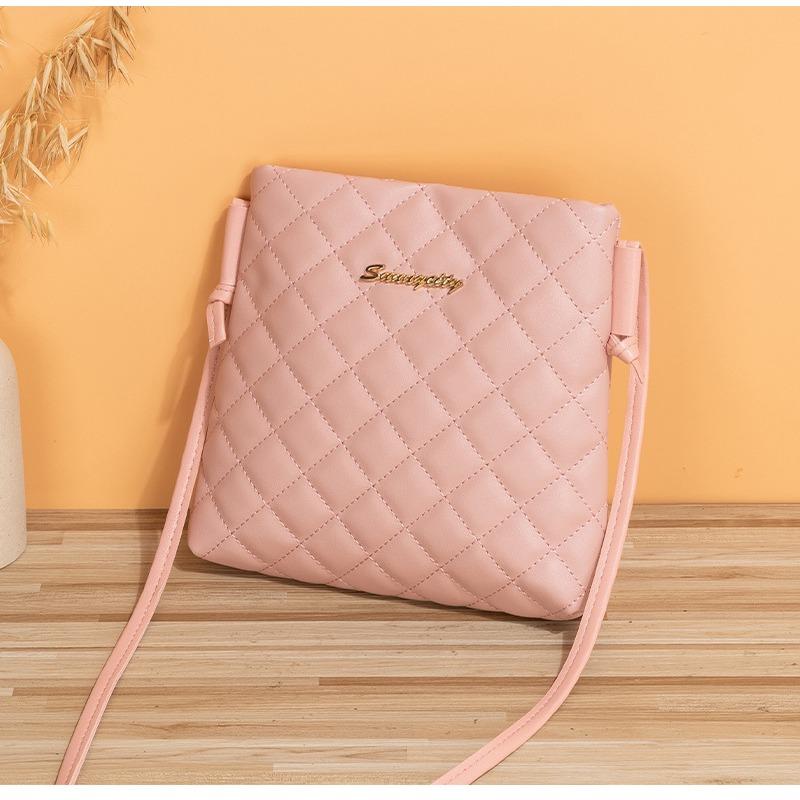 Women's Bag New Fashionable and Simple Shoulder Bag, Messenger Bag, Diamond Embroidered Small Square Bag