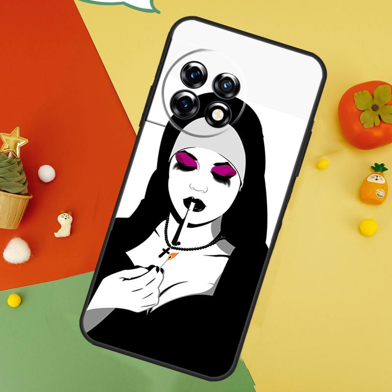 Sister Style Nun Sexy Girl Case For OnePlus Nord 5 CE 2 3 4 Lite N20 N30 OnePlus 15 13 12 11 10 10T 12R 13T 13R Cover