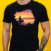 T-Shirt Men Fishing Motif Cotton Size S To 5XL