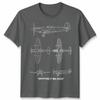 Fighter Aircraft Unisex T Shirt Technical Drawing Blueprint Ww2 Graphic Top