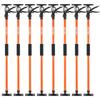 Cabinet Jack Support Pole, 8-Pack, 116-290 Cm Steel Telescopic Quick Support Rod, Adjustable 3rd Hand System Up To 70 Kg Capacity for Installing