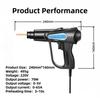 70W Plastic Welding Machine Kit Hot Stapler Welding Machine Car Bumper Repair Kit with 4 Types Staples for Bumper/Kayak/Plastic Product Repairs