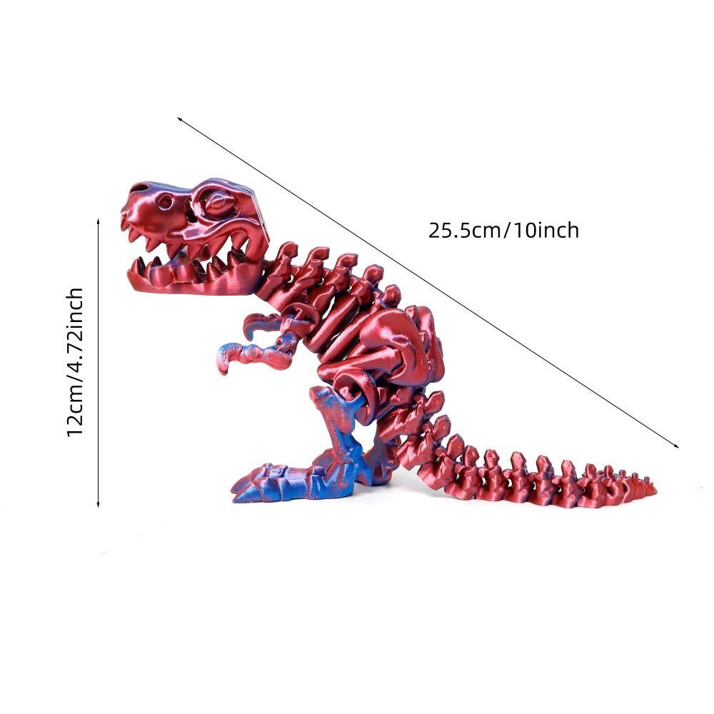 

Big Mouth 3D Printed Tyrannosaurus Rex Crystal 3D Articulated Dinosaur Toys Landscaping Decoration