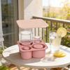 Creative Cylinder Ice Cube Tray Easy-Release Silicone Ice Mold BPA-Free Leak-Proof Lid Easy Release Ice Maker for Cocktails Coffee Summer Drink