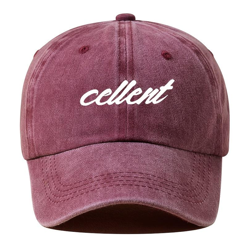 

Baseball Cap Casual Versatile Hip-Hop Hiking Hat Adjustable High Quality Retro Washed Cowboy Hat for Men and Women кларет