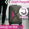 Travel Packing Reminder Reusable Check List with 24 Sliders Portable Lightweight Waterproof Suitcase Packing Sliding Reminder Tools