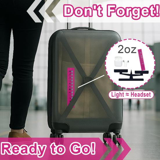 Travel Packing Reminder Reusable Check List with 24 Sliders Portable Lightweight Waterproof Suitcase Packing Sliding Reminder Tools