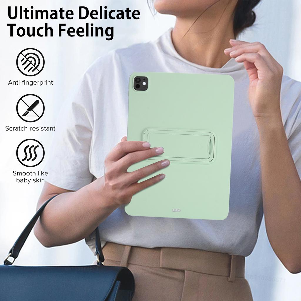 Tablet Case For iPad Pro 12.9-inch (2018) / 12.9 (2020) / 12.9 (2021) / 12.9 (2022) TPU + PC Skin-Friendly Kickstand Tablet Cover