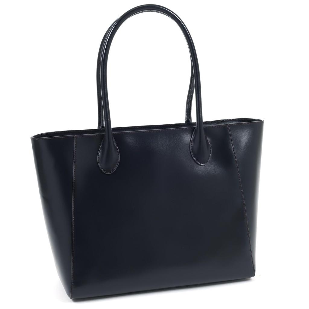 Tanned Leather Bag Dark Stitch 10711 [Kitamura] Semi-Shoulder Z-0638 Men's Blue/Wine [Navy]