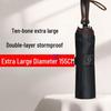 Extra Large Double Layer Windproof Folding Umbrella - Sun & Rain Protection for Men and Women, Three-Fold Design.