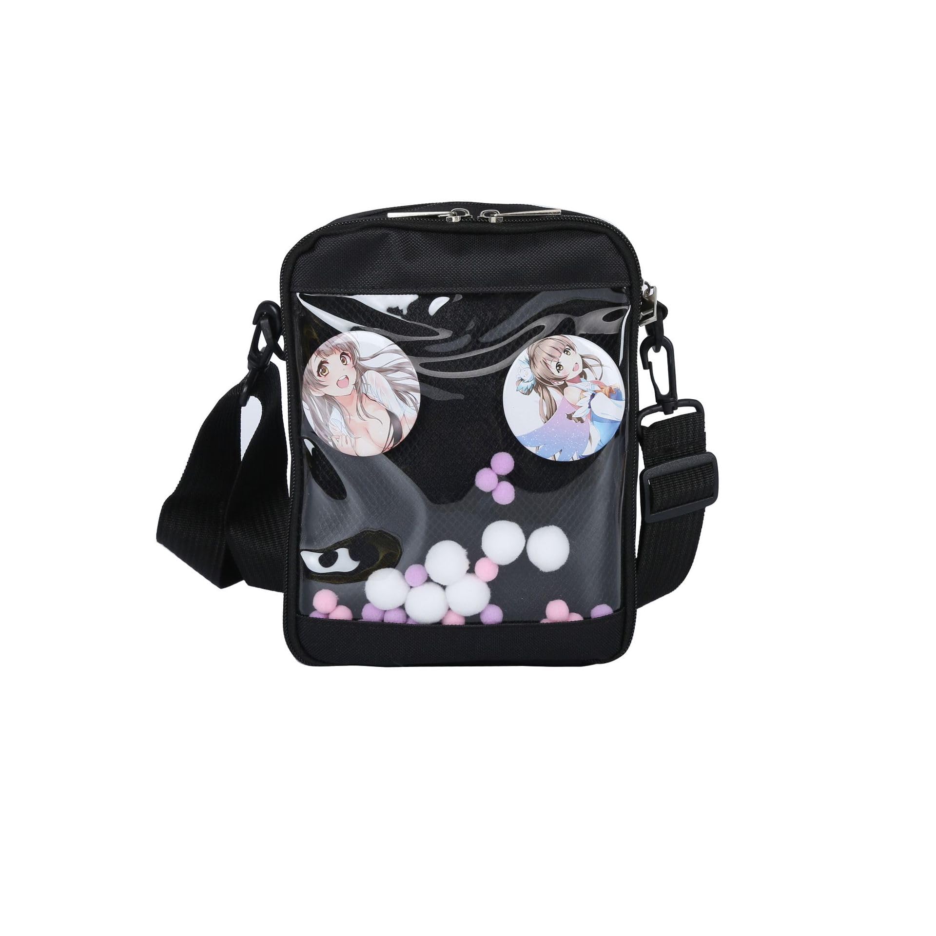 

Ita Bag Oshikatsu Bag Сумка на плечо Демонстрационная сумка Прозрачный чехол через плечо Маленький 2WAY Прозрачный виниловый Otaku Oshikatsu Plush Pouch [PandaSays] (Маленький