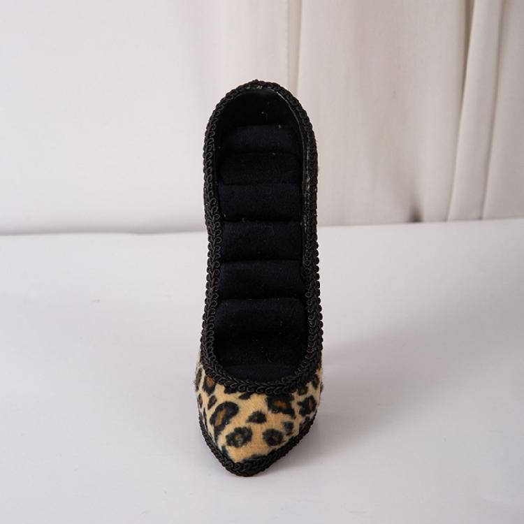 Dekorativer High Heel Schmuckhalter mit weichem Flanellfutter zur Aufbewahrung von Ringen und Ohrringen Ausstellungsständer
