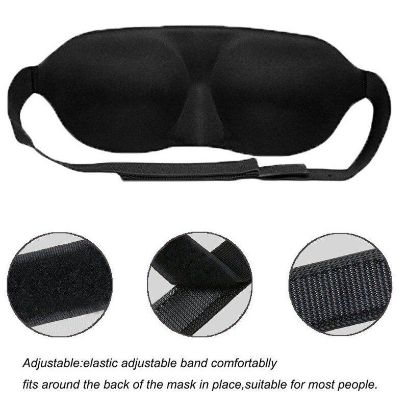 1 buc. Mască pentru ochi 3D de călătorie, moale, căptușită, pentru umbră de somn, odihnă, relaxare, somn, legături la ochi, instrumente de îngrijire a ochilor