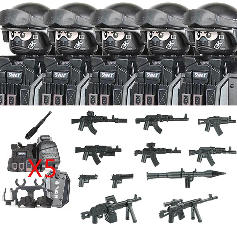 Urban Area High-Quality Police High-Quality Special High-Quality Forces High-Quality Swat High-Quality Figures High-Quality Building High-Quality