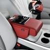 Multi-Function Car Armrest Box with USB Port - Storage Booster Pad Center Console Tissue Box And Water Cup Holder for Vehicle