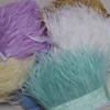 FeatherNew Feather Trim Ostrich Feather Skirt Trim Fabric Tape Fabric Craft DIY Accessories Bag Clothing Decoration Materials 10meters