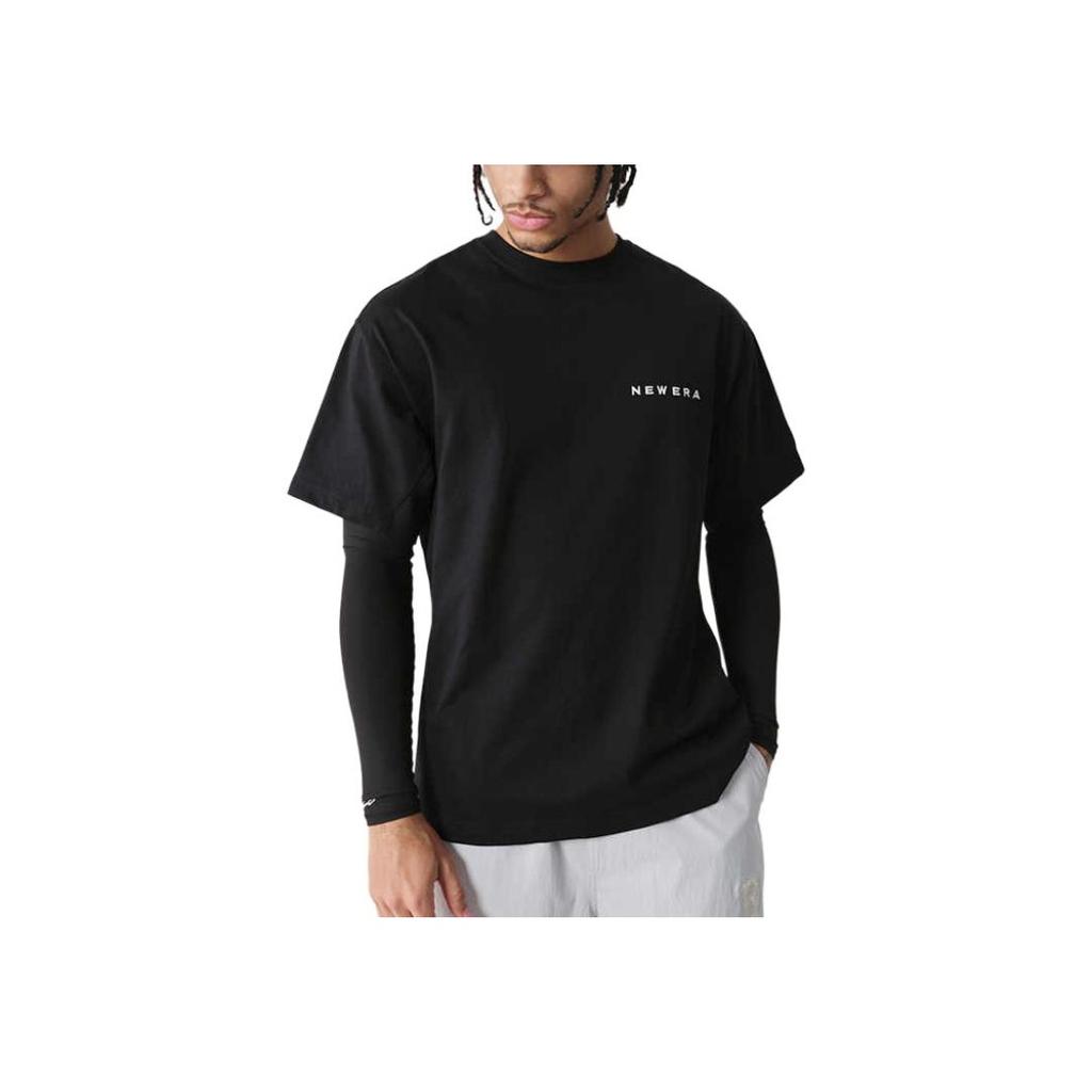 New Era SS25 Urban Roaming Series Back Print Crew Neck Short Sleeve T-Shirt Unisex Tops Black 14529229