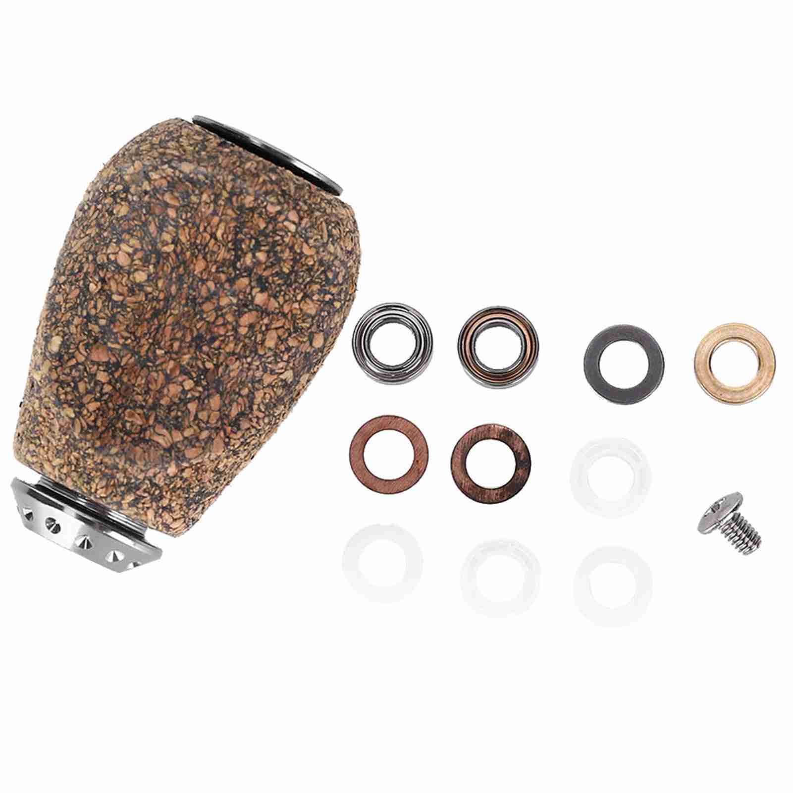 Igeteck Durable Wood Knob Replacement Parts For Baitcast Daiwa Spinning Fishing Reel Handle Type C