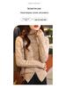 Women's 100% Wool Warm Turn-Down Collar Zipper Cardigan - Autumn/Winter Casual Style