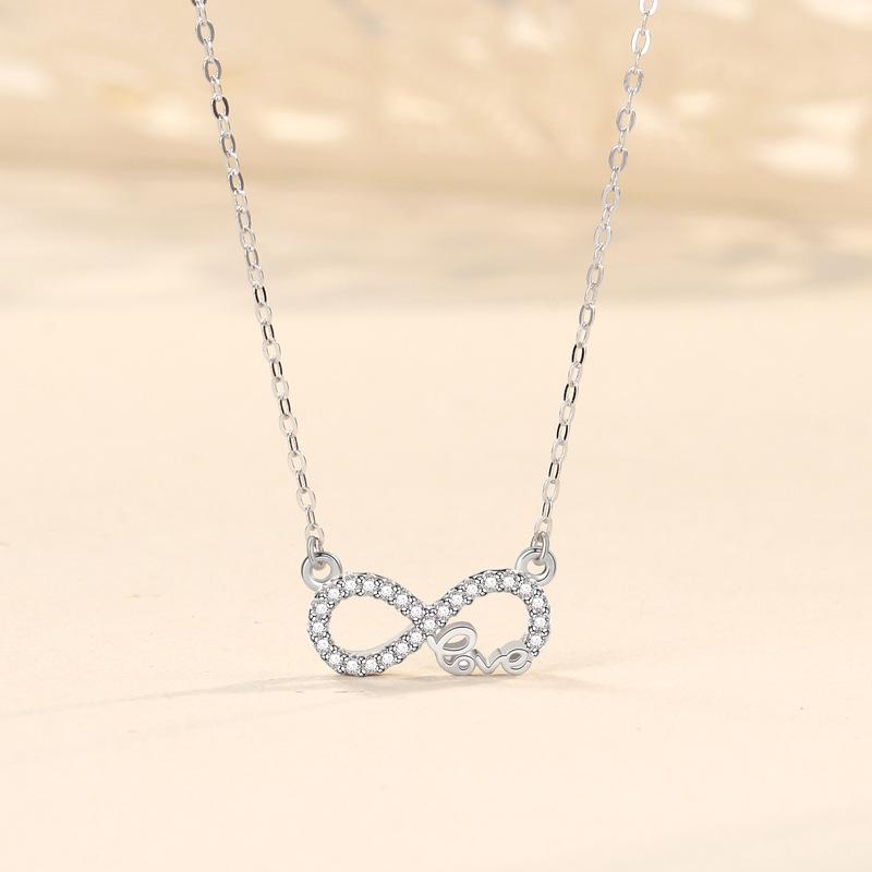 Colier Mobius pentru femei, cu 8 caractere, dragoste eternă, dragoste, colier la modă, accesorii, accesorii de nișă high-end