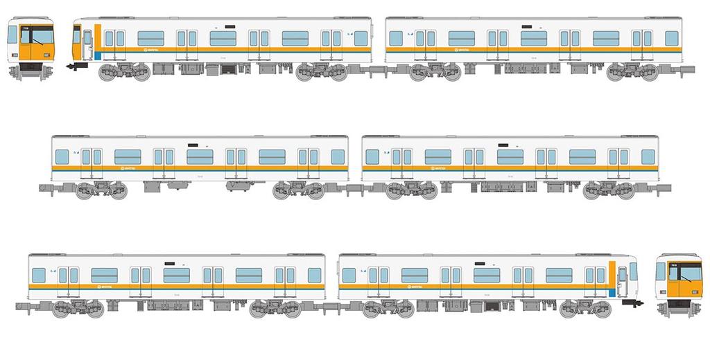 Railway Collection Iron Collection Kinki Nippon Railway 7000 Series Updated Car 6-Car Set