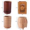 Classical Stationery Storage Tube Convenient Bamboo Stick Tube Creative Bamboo Pen Holder  Office