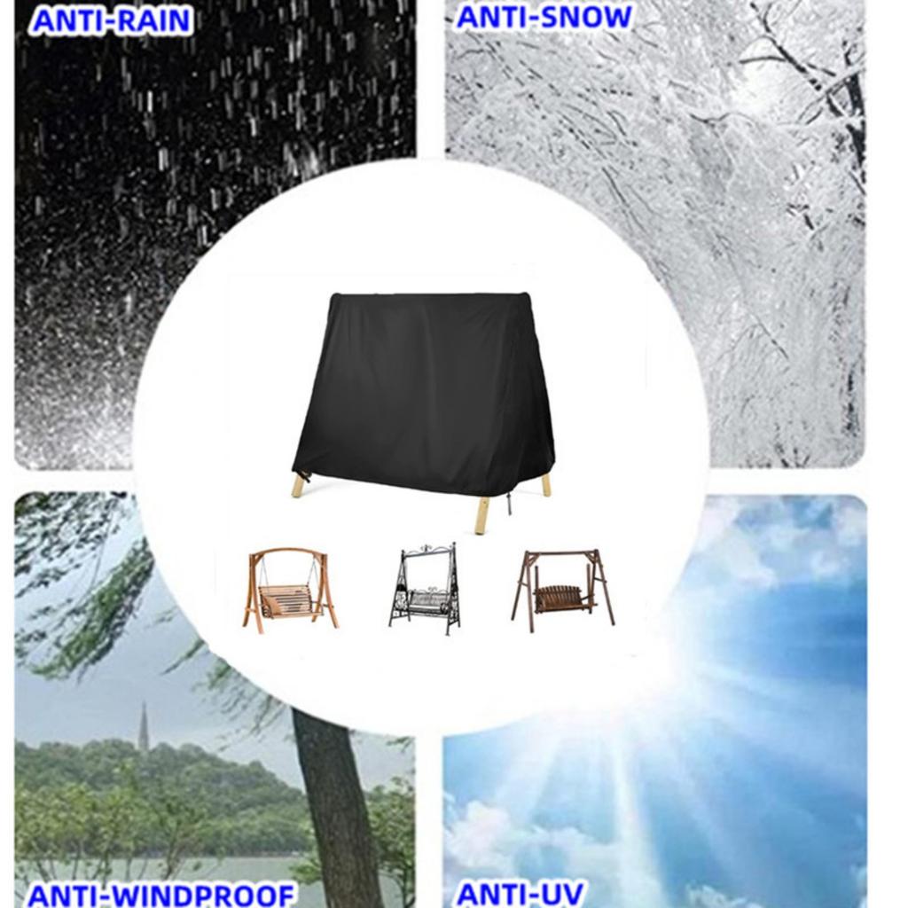 Terrassehuske Stoltrekk A-Ramme UV-bestandig Utendørs Husketrekk Vanntett Støvtett Værvern Terrasse Møbeltrekk for Hagemøbler