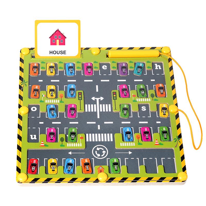 Magnetic Montessori Color And Number Maze Wooden Fine Motor Skills Toys Educational Preschool Learning Activities for Ages 3-5