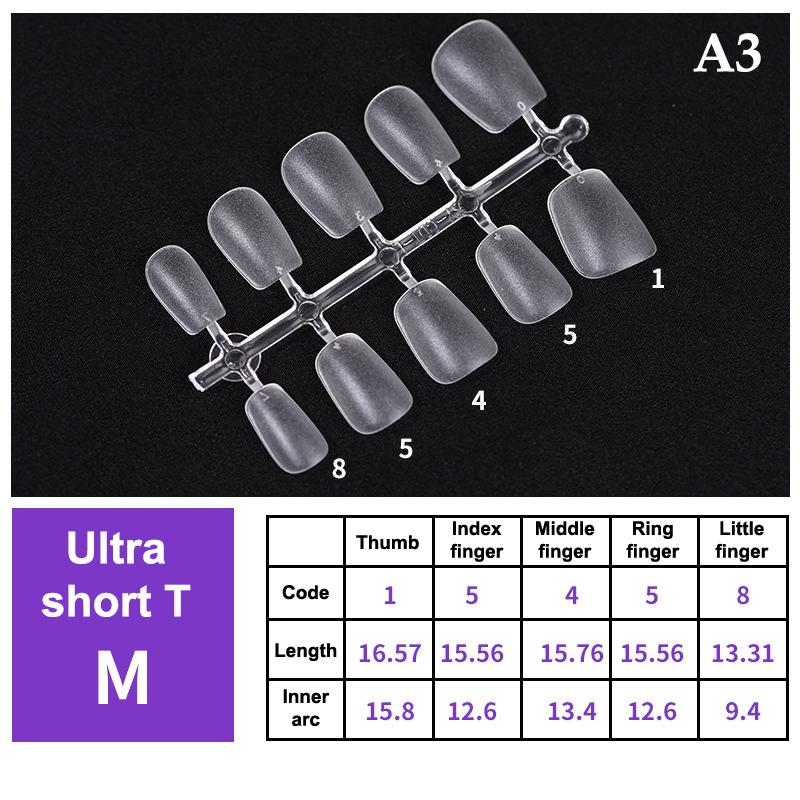 100Pcs/Box False Nails Transparent Press On Nails Coverage False Nails Tips Short Shaped Water Drop Full Sticker For Nails