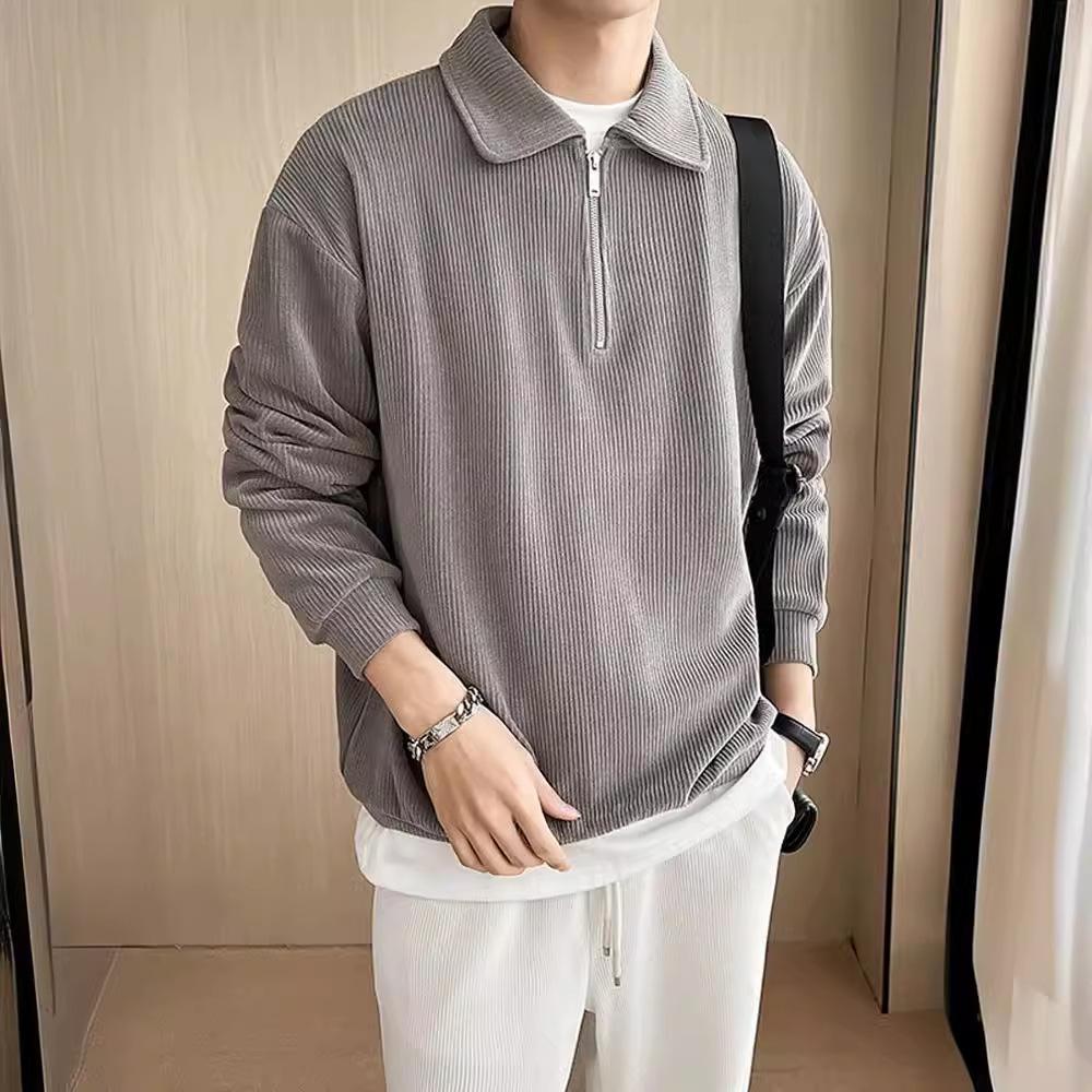Sweatshirt Men's Half-zip Polo Shirt Casual Style Jacket