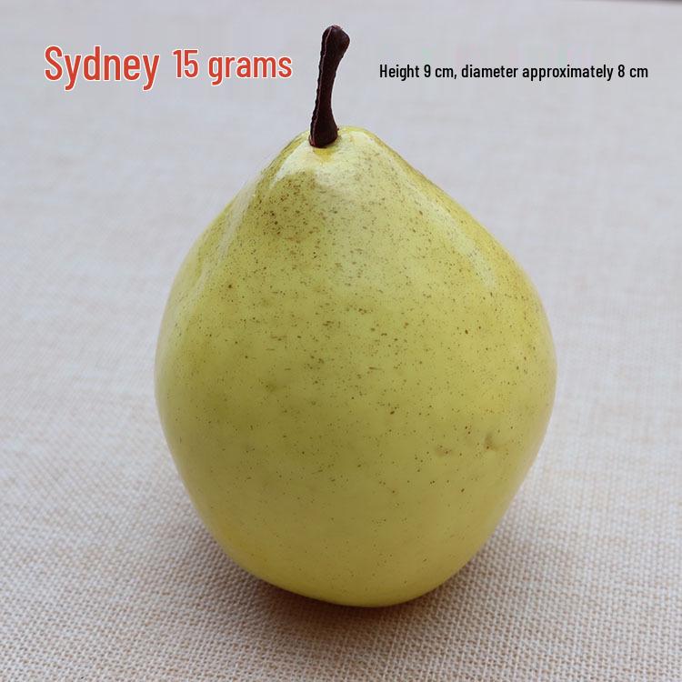 Artificial Pear and Apple Fruit Models for Home Decor and Photography Props снег/грушевый