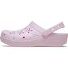 Crocs Classic Floral Cut Out Clog, Pink Milk, 23cm