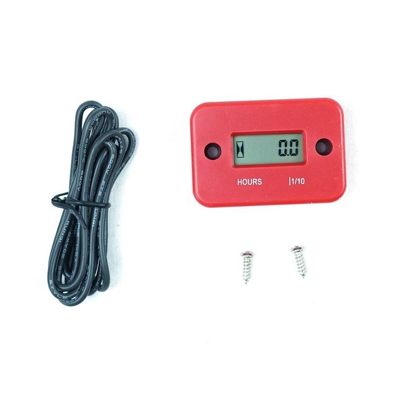 Universal Digital Hour Meter LCD Display Waterproof Engine Time Gauge Timer For HONDA KAWASAKI SUZUKI KTM Husqvarna GasgasYAMAHA