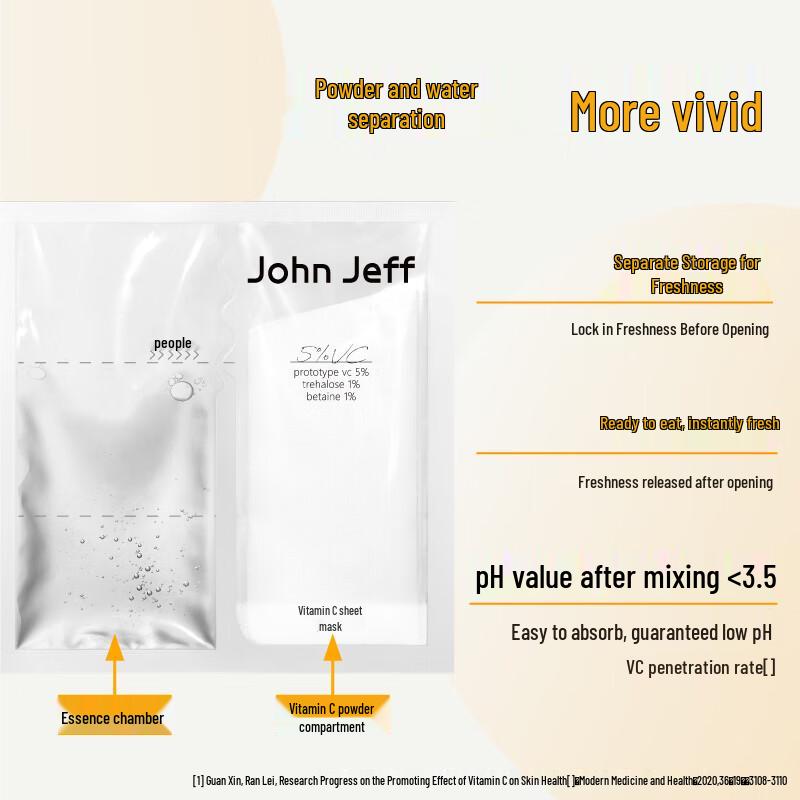John Jeff Vitamin C Brightening Sheet Mask