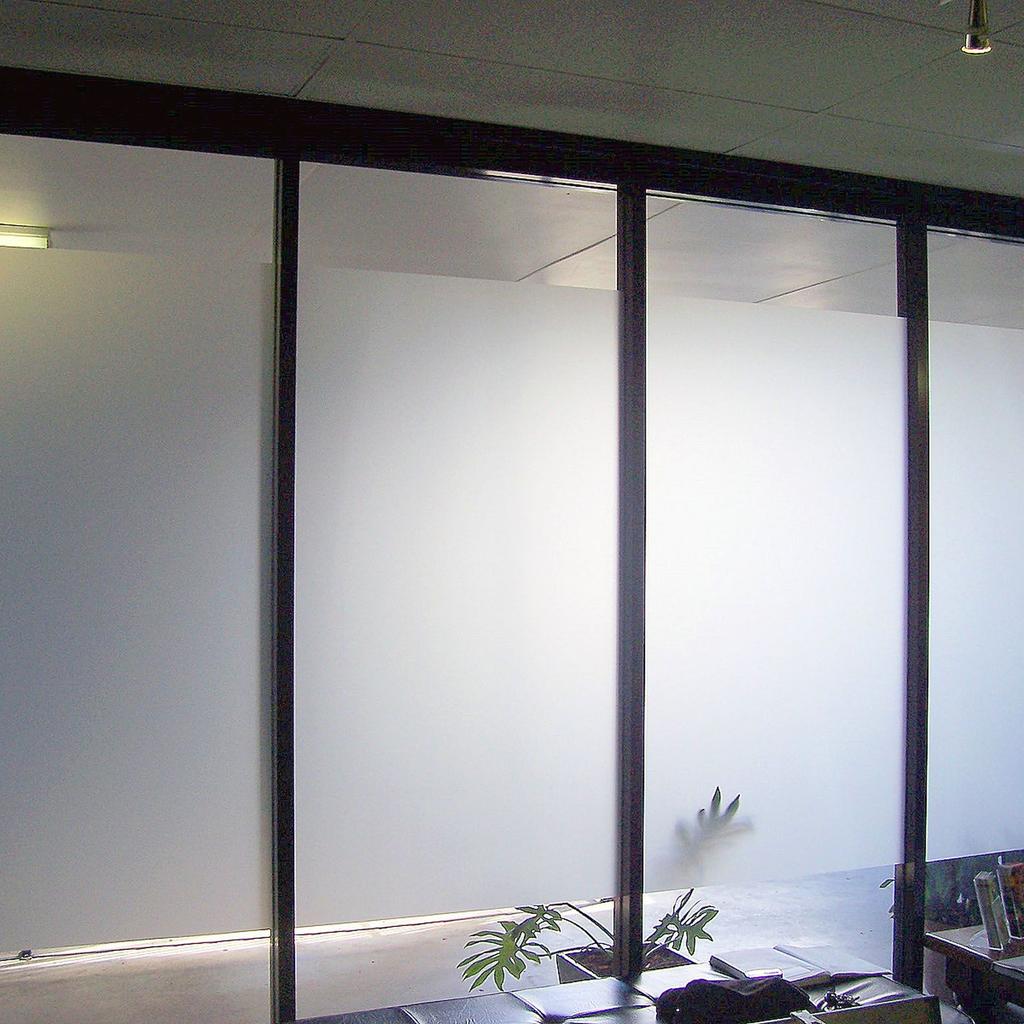 BUNPIG Matte Decorative Window Film Privacy Opaque Self Adhesive Glass Vinyl Film For Home Anti-UV Frosted Window Tint Stickers