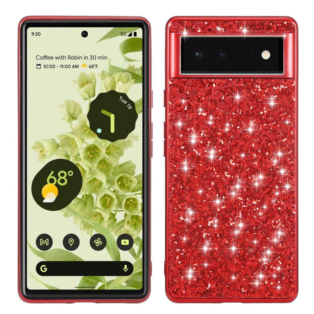 Google Pixel 7A/8Pro Electroplated Glitter Rhinestone Phone Case - Full Coverage, Drop-Proof