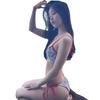 1011 New Cute Little Cherry Small Chest Girl Steel Tray Sexy Bikini Split Swimsuit Female Bikini